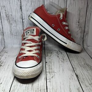 Converse Chuck Taylor All Star‎ Low Red Sneakers 125808F Size W6 M4